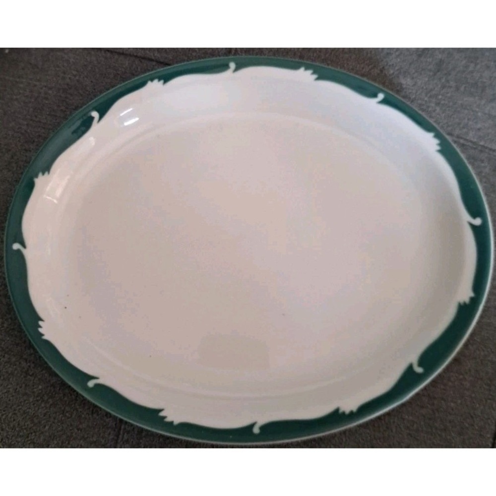 Vintage Syracuse China Platter-Wintergreen Pattern-Very Good-11 1/4" Made In USA